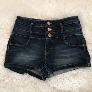 High Wasted Jean Shorts